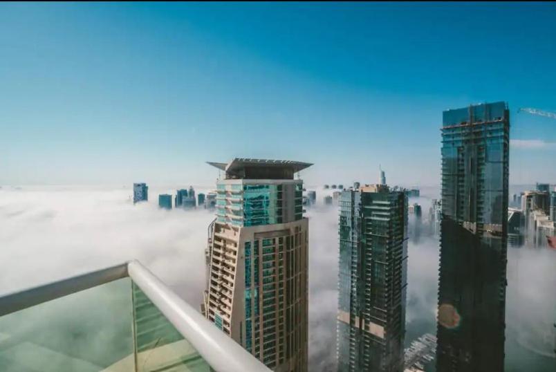 High Floor With City Skyline & Burj Khalifa View 3 Bedroom Unit Marina Dubai Exterior foto